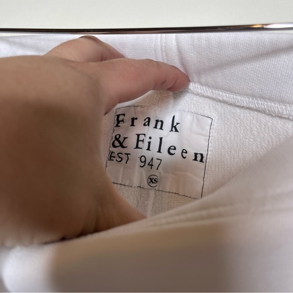 Frank Eileen CATHERINE Favorite Sweatpants in white triple fleece sz XS - Picture 6 of 8